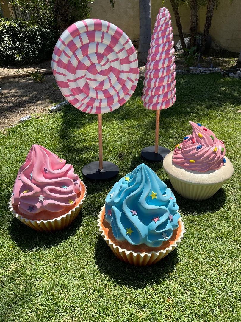 Cupcake w/ Blue Frosting - Custom Prop Rentals