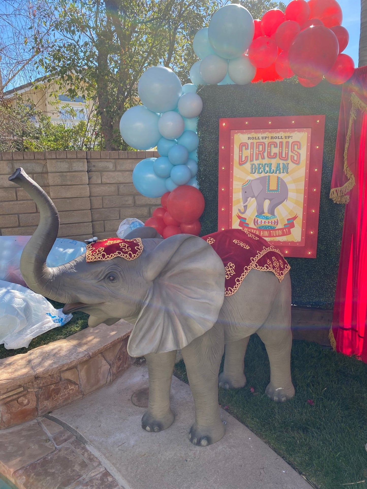 Elephant Red Dress - Custom Prop Rentals