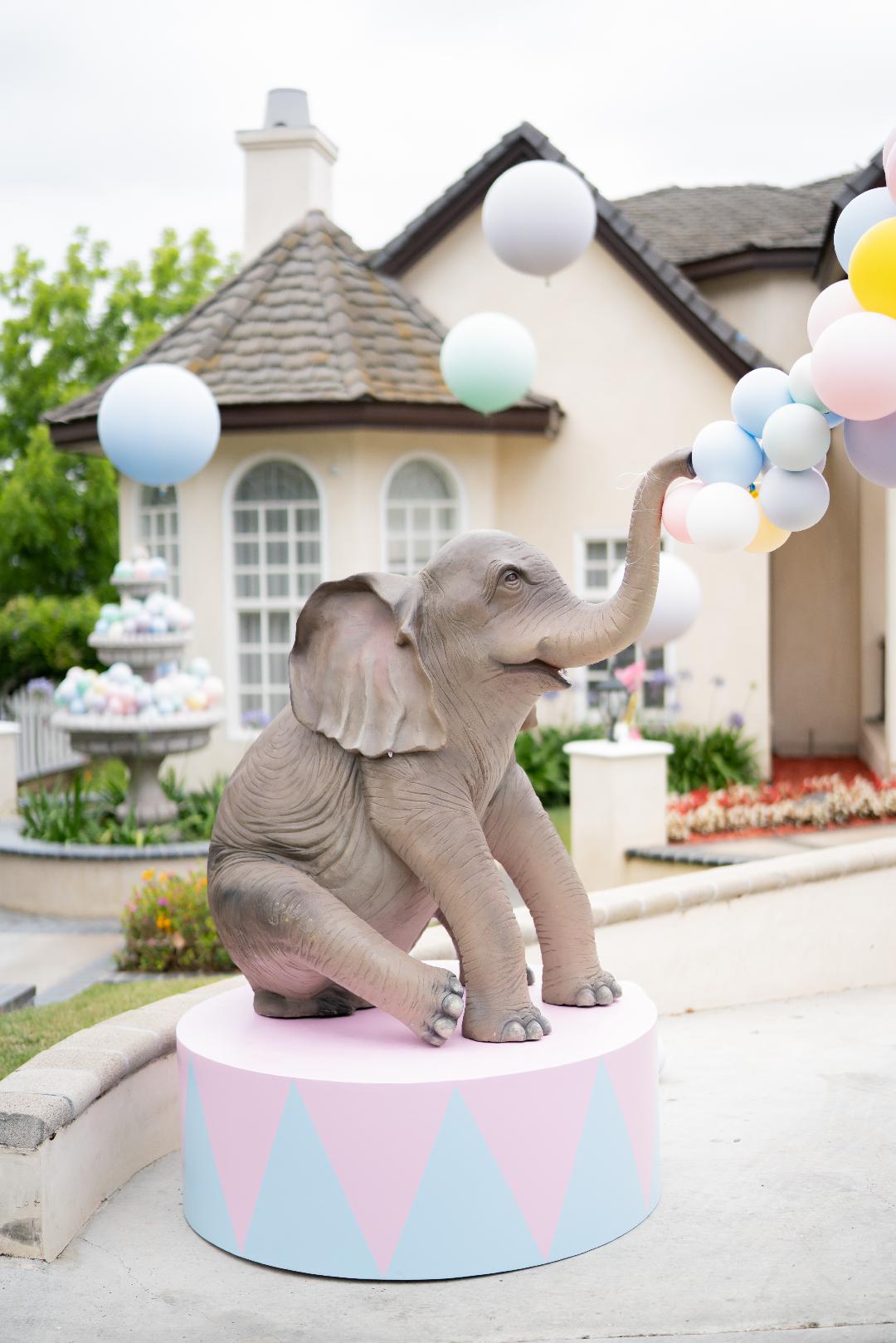 Elephant Sitting - Custom Prop Rentals