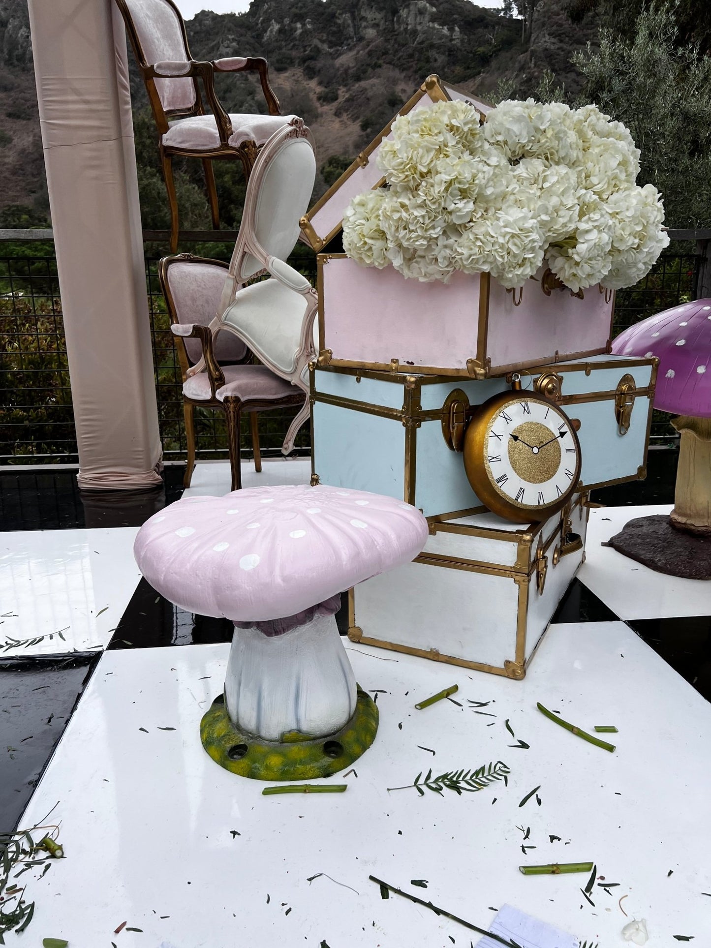 Mushroom Pastel Pink Split - Custom Prop Rentals