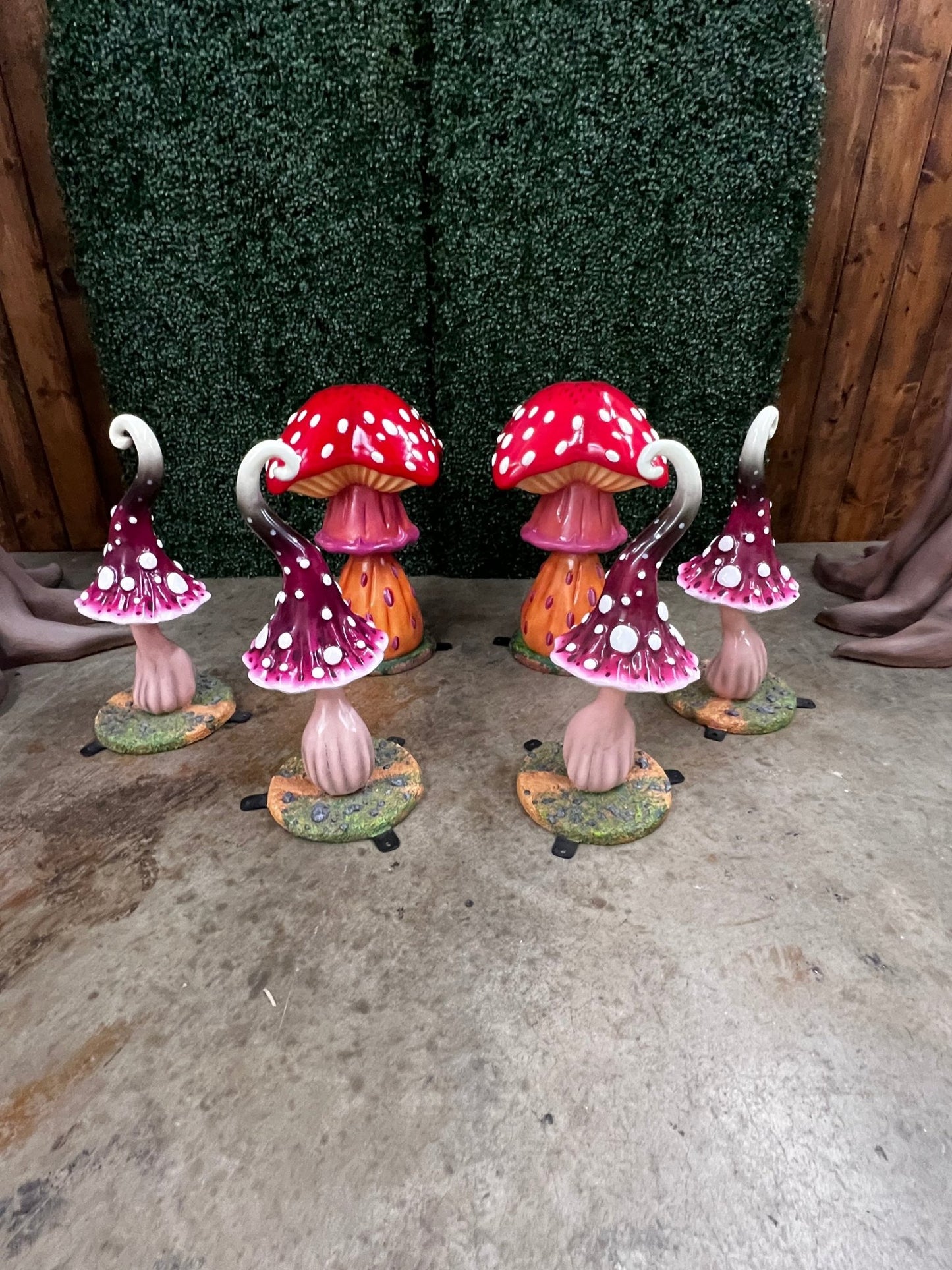 Mushroom Whimsical Burgundy - Custom Prop Rentals