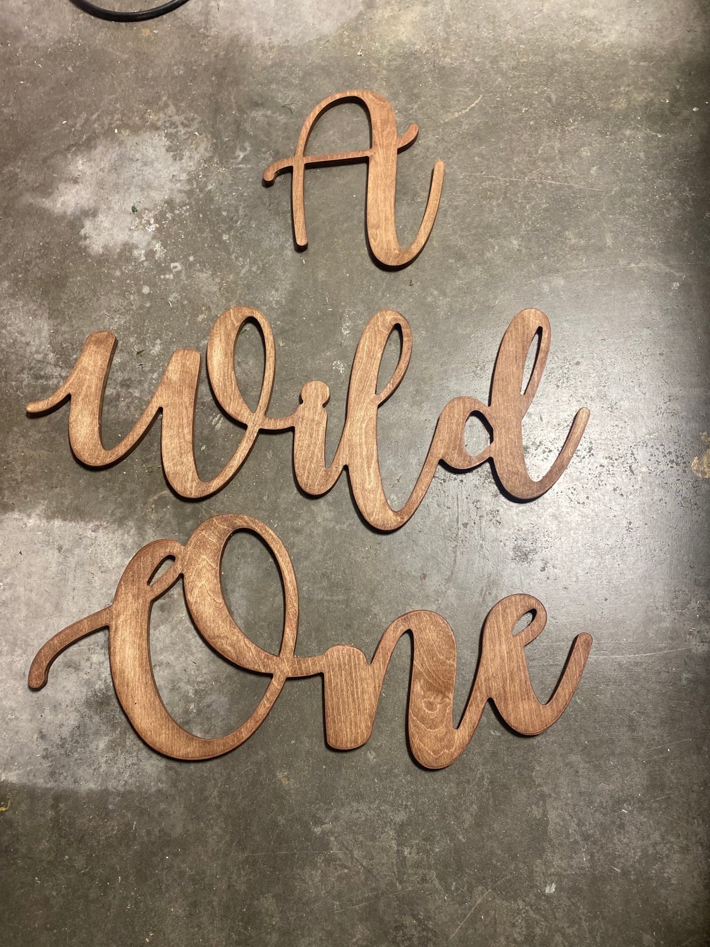 Sign A Wild One - Custom Prop Rentals