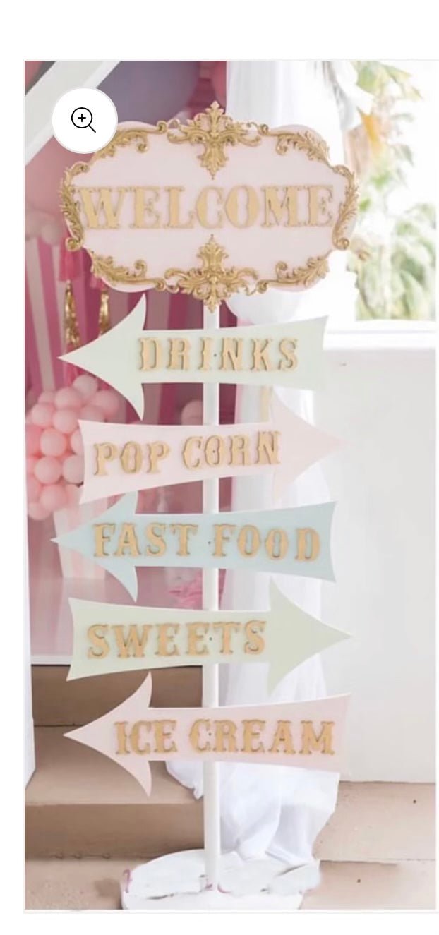 Sign Welcome Post - Custom Prop Rentals