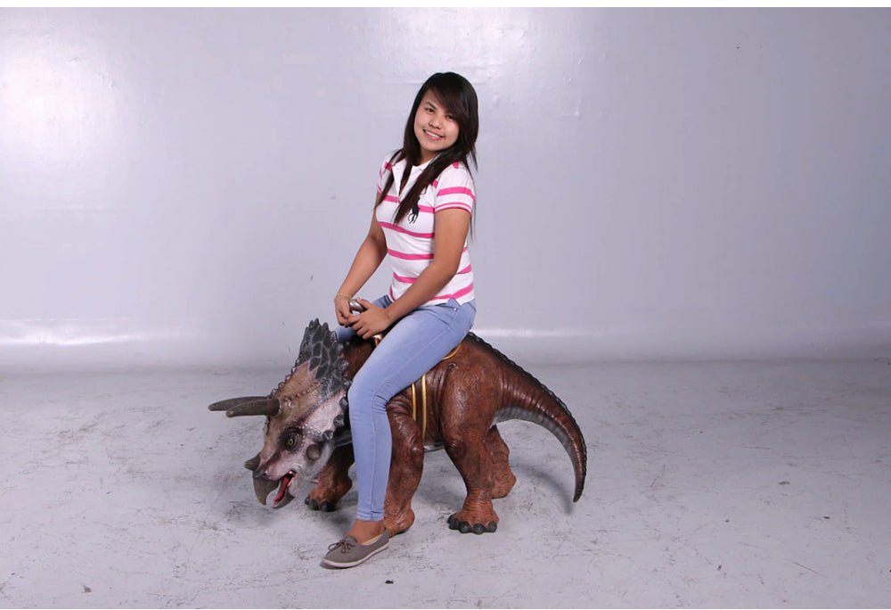 Triceratops Dinosaur With Saddle - Custom Prop Rentals