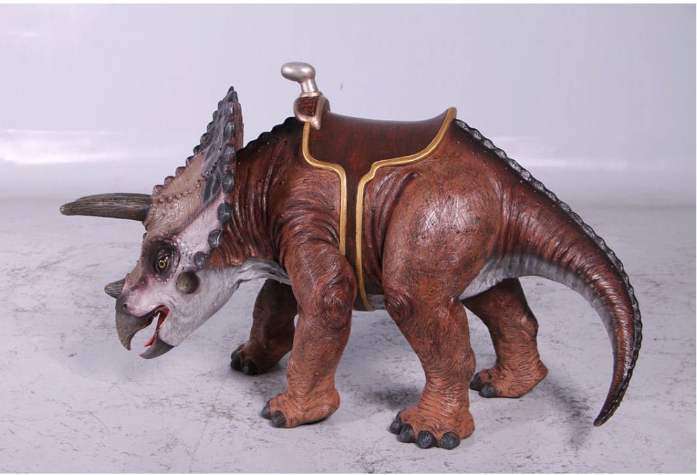 Triceratops Dinosaur With Saddle - Custom Prop Rentals