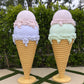 Ice Cream Double Scoop 6ft Pastel Lavender/Pink