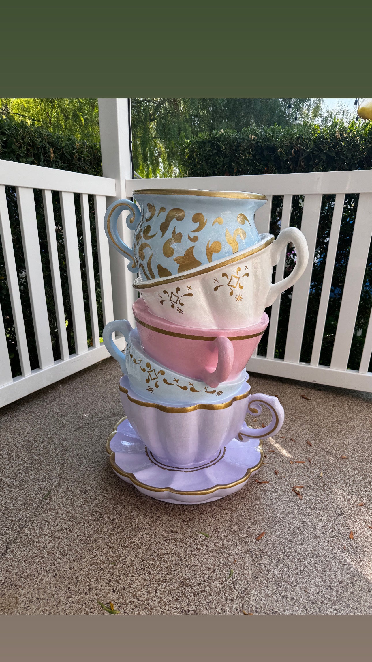 Stacked Cups Cake Stand