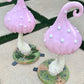 Mushroom Enchanted  Pastel Pink