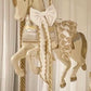 Carousel Horse White/Gold