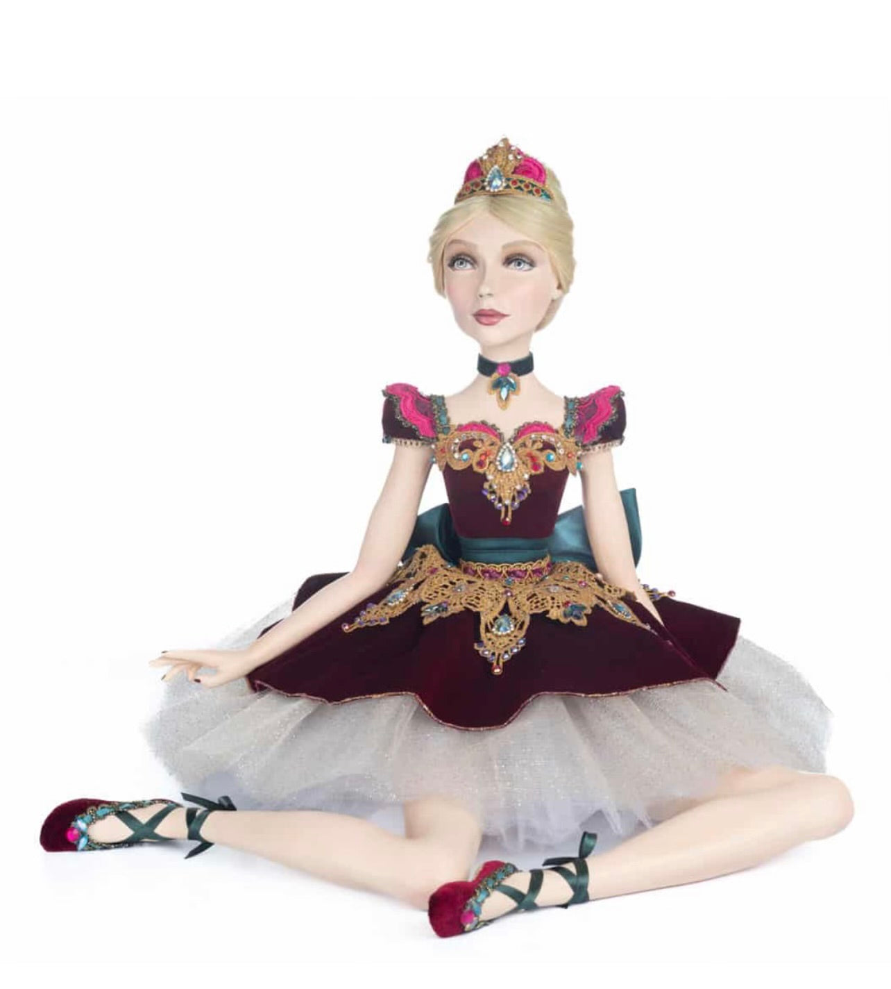 Sugar Plum Sitting Ballerina