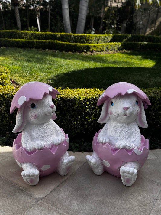 Hatching Bunny Pink Pair