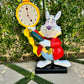 White Rabbit Holding Clock