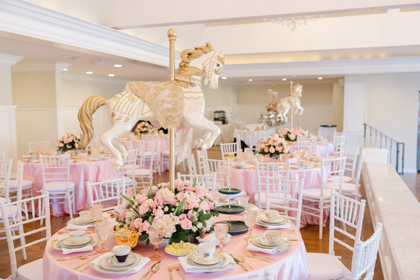 Carousel Horse Pink/Gold