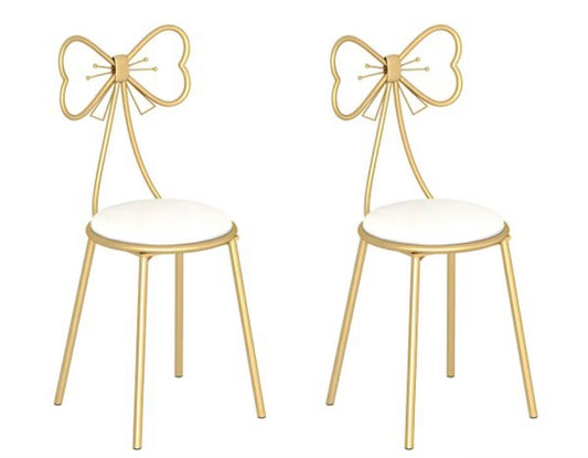 Kids Bow Chair White