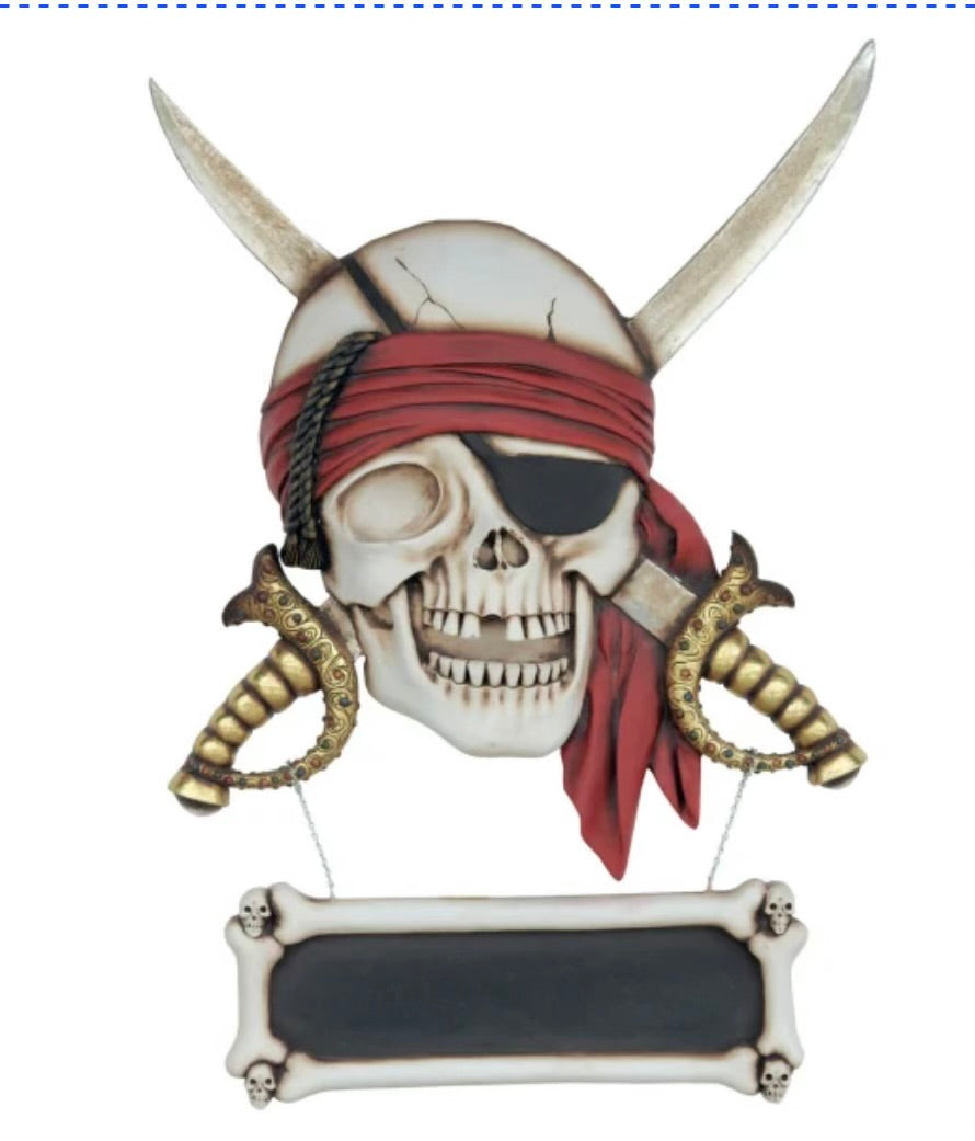 Pirate Skull Sword Sign