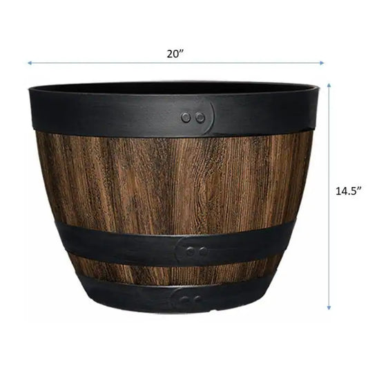 Wine Barrel Planter