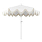 Outdoor Umbrella White Scallop