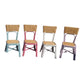 Kids Rattan Square Back Pink