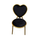 Kids Heart Chair Black