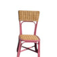 Kids Rattan Square Back Pink