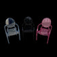 Kids Ghost Chair with arm rest Pink