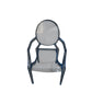 Kids Ghost Chair with arm rest Blue