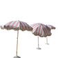 Outdoor Umbrella Pink & White Boho