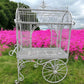 White Antique Cart