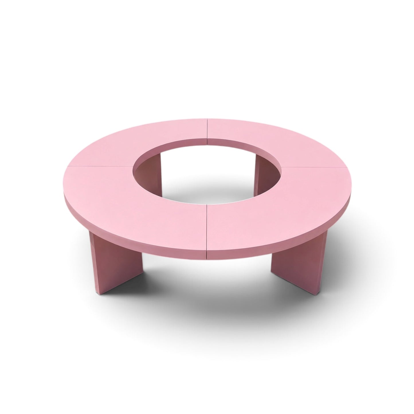 Kids Wave Table Round Pink