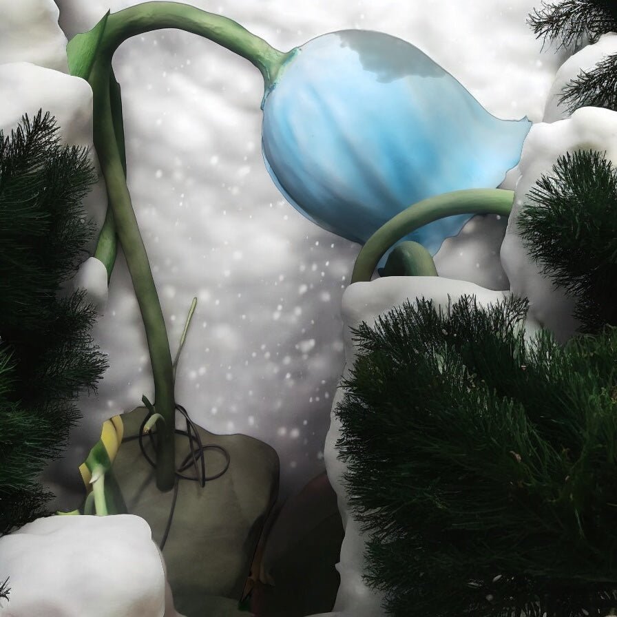 Animated Enchanted Flower Blue - Custom Prop Rentals