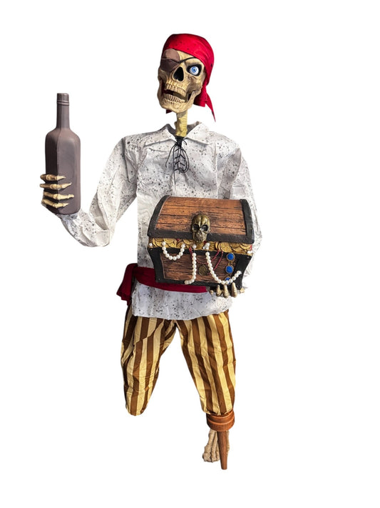 Animated Pirate Holding Chest - Custom Prop Rentals
