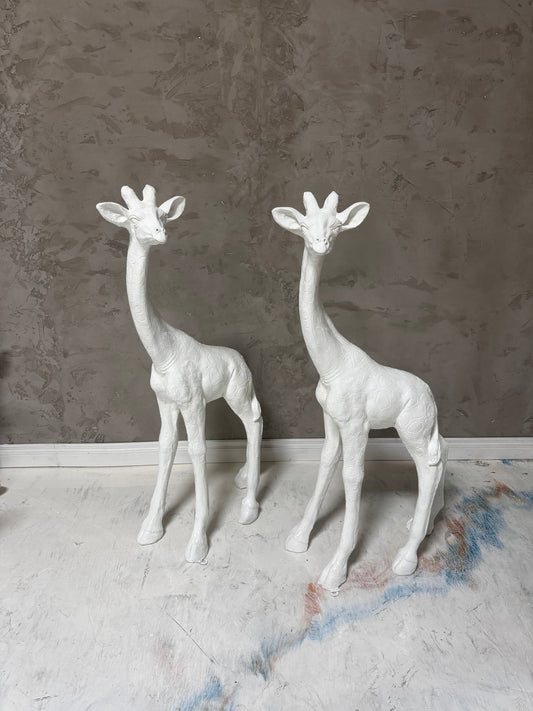 Baby Giraffe Head Twist White - Custom Prop Rentals