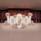 Backdrop 3 Piece with Lights - Custom Prop Rentals