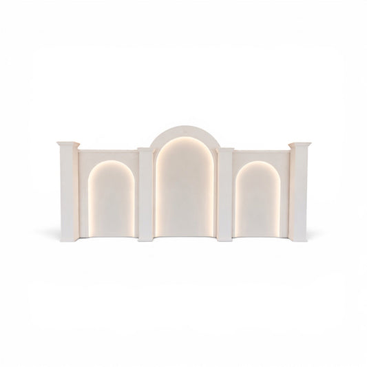 Backdrop 3 Piece with Lights - Custom Prop Rentals