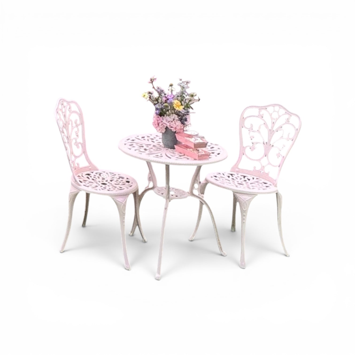 Bistro Set Pink - Custom Prop Rentals