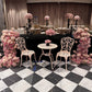 Bistro Set Pink - Custom Prop Rentals