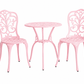 Bistro Set Pink - Custom Prop Rentals