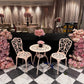Bistro Set Pink - Custom Prop Rentals