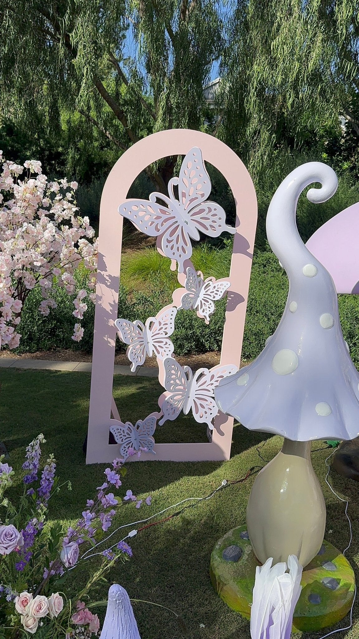 Butterfly Backdrop - Custom Prop Rentals