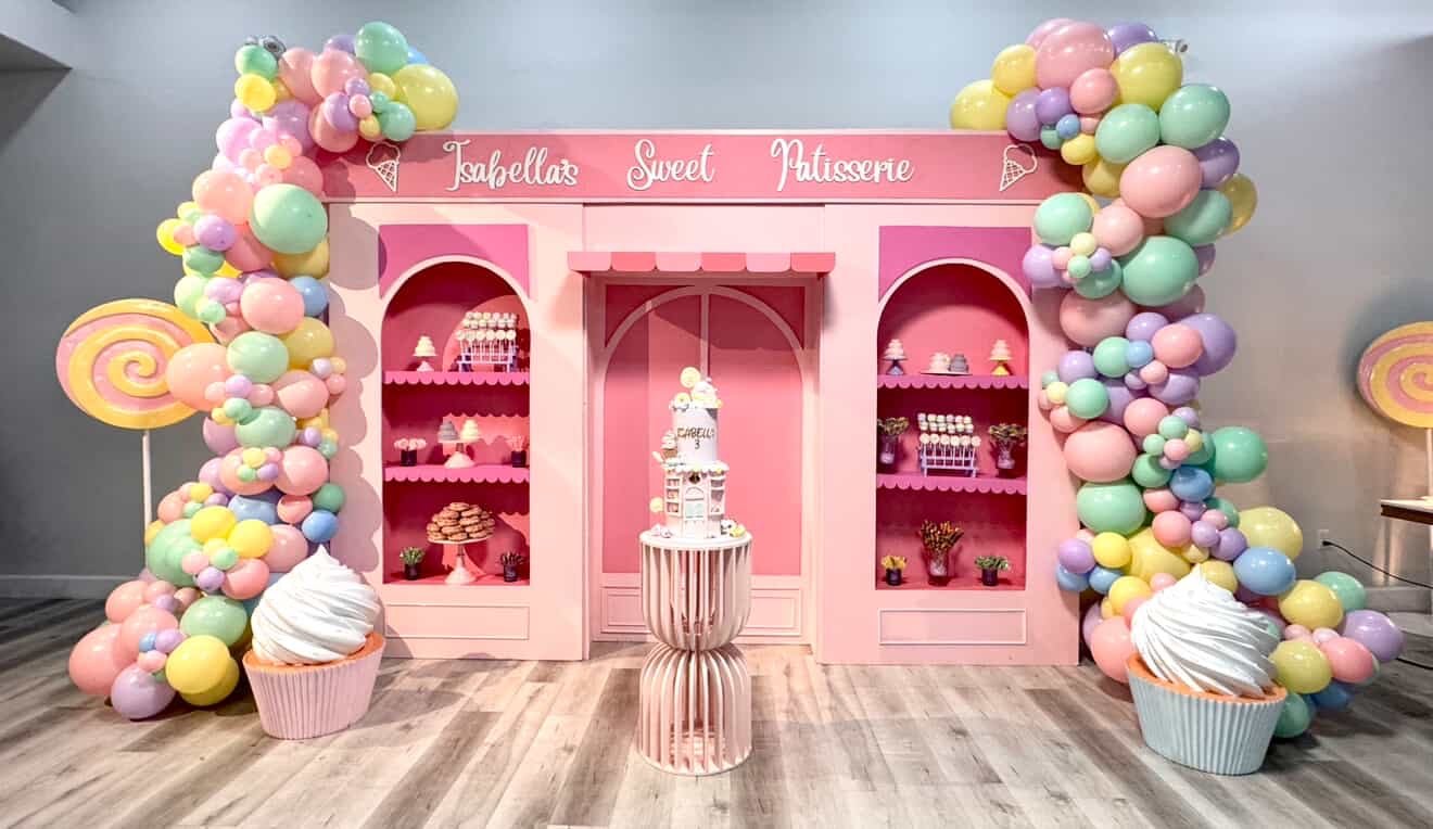 Cafe Backdrop - Custom Prop Rentals