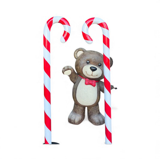 Candy Cane Red & White 5ft - Custom Prop Rentals