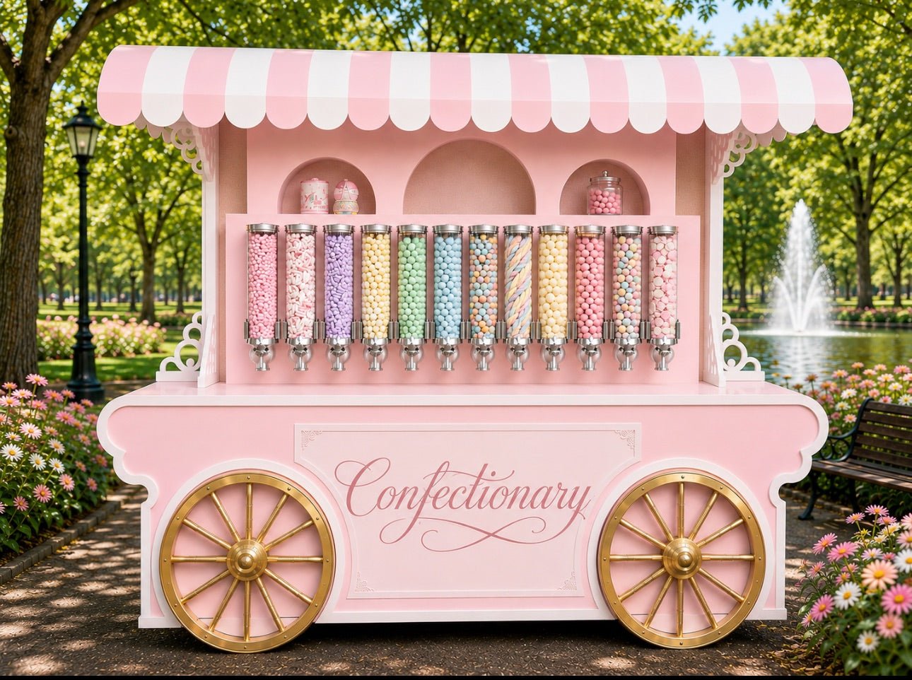 Candy Cart With Dispenser - Custom Prop Rentals