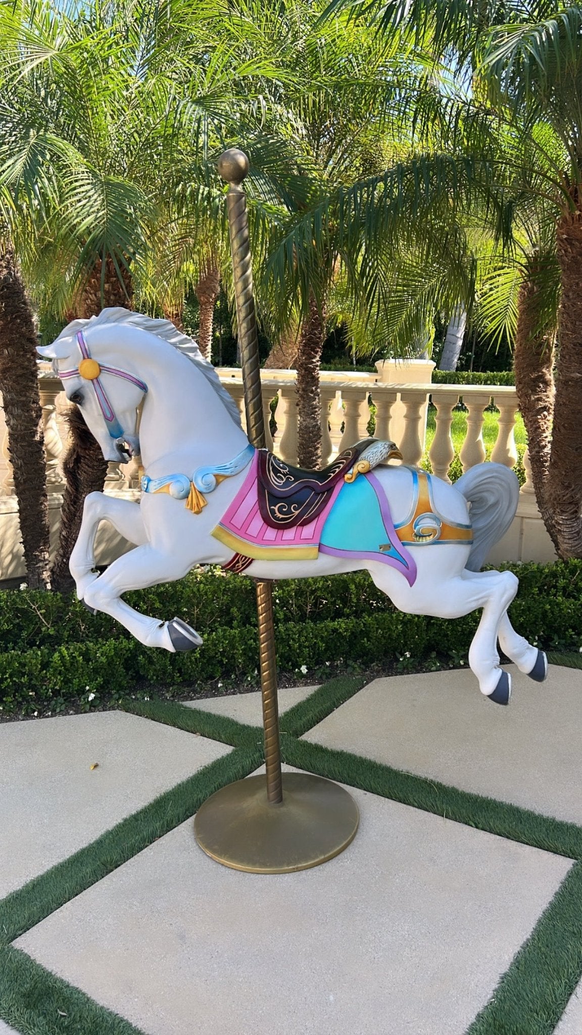 Carousel Horse 5ft – Custom Prop Rentals