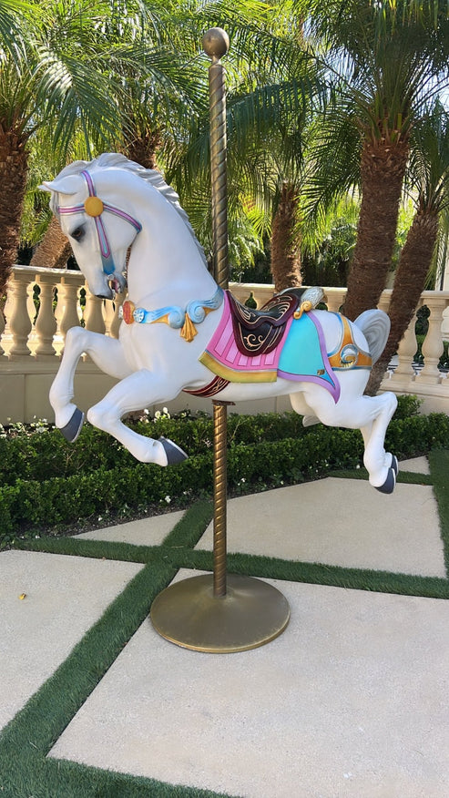 Carousel Horse 5ft – Custom Prop Rentals
