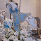 Carousel Horse Blue/Gold - Custom Prop Rentals