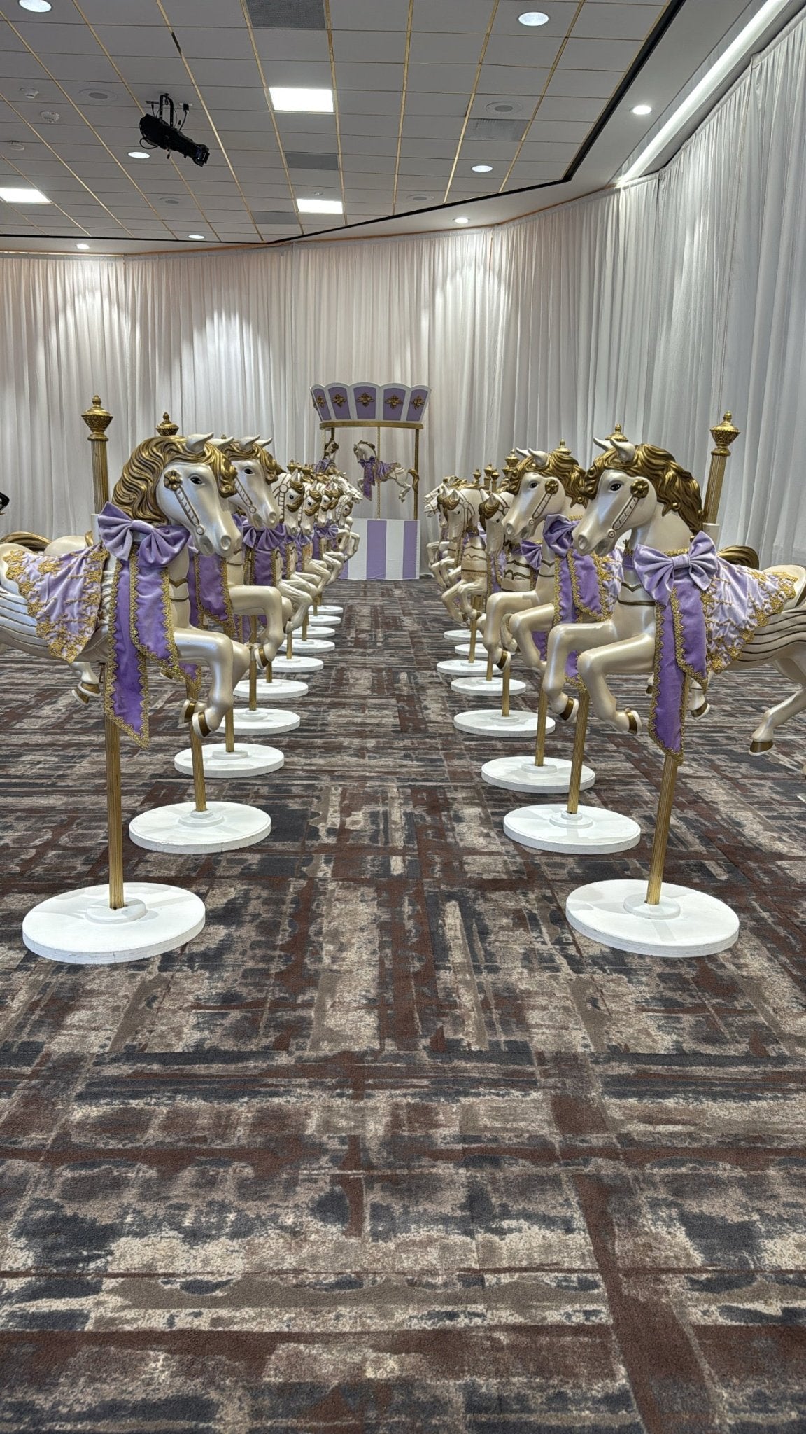 Carousel Horse Lavender - Custom Prop Rentals