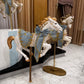 Carousel Horse on Stand Blue with Dress - Custom Prop Rentals