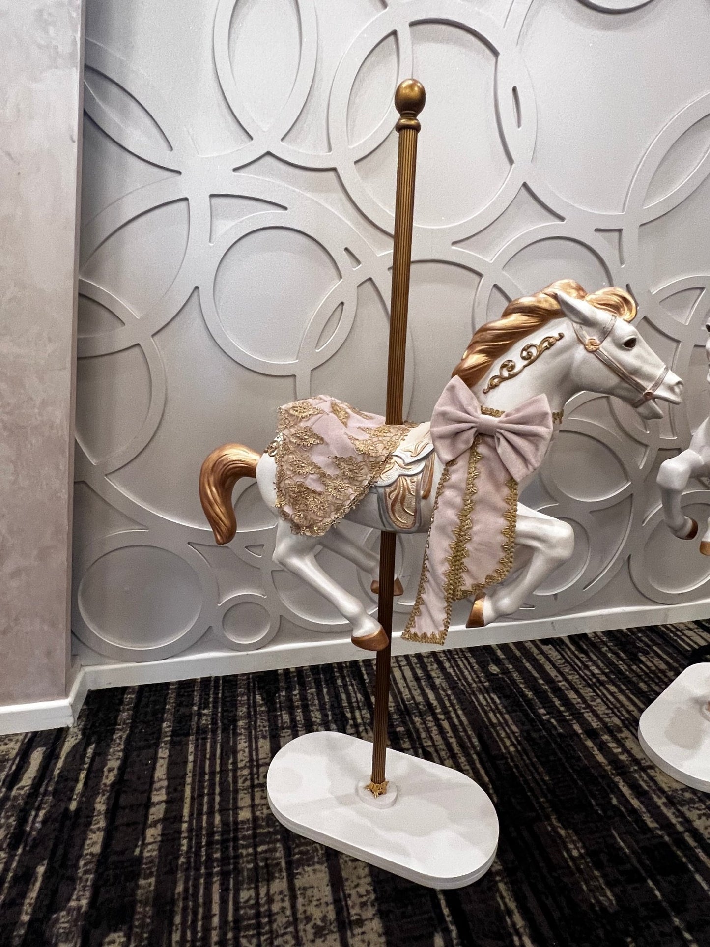 Carousel Horse on Stand with Dress - Custom Prop Rentals