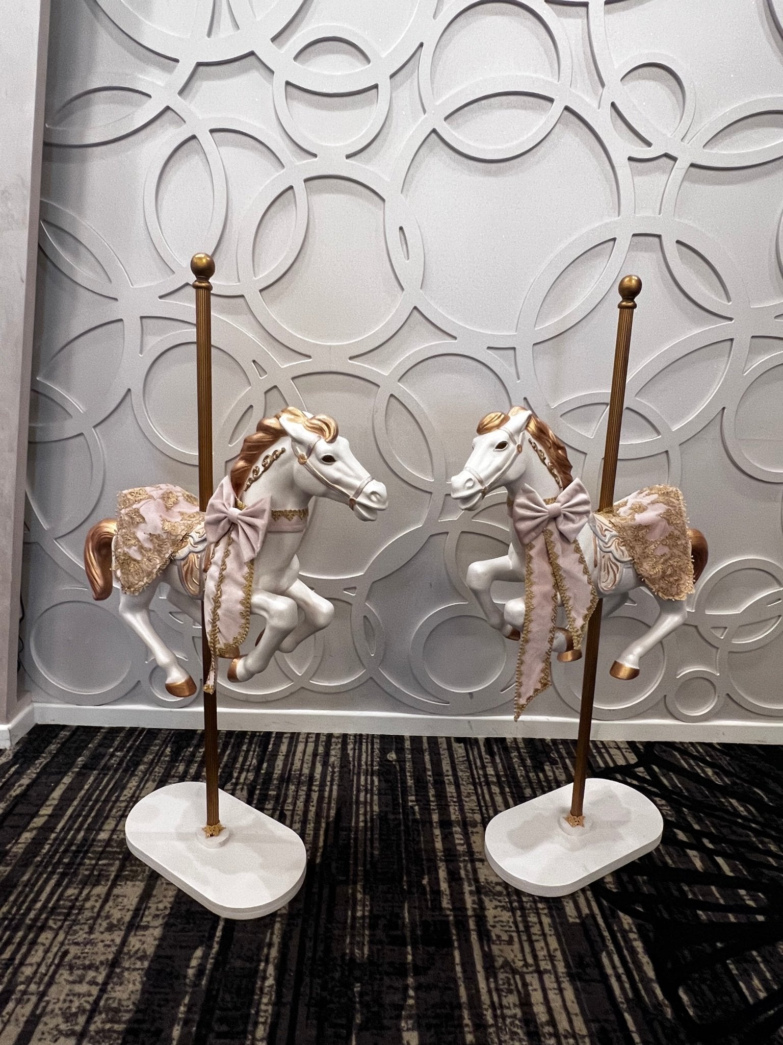 Carousel Horse on Stand with Dress - Custom Prop Rentals