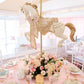 Carousel Horse Pink/Gold - Custom Prop Rentals